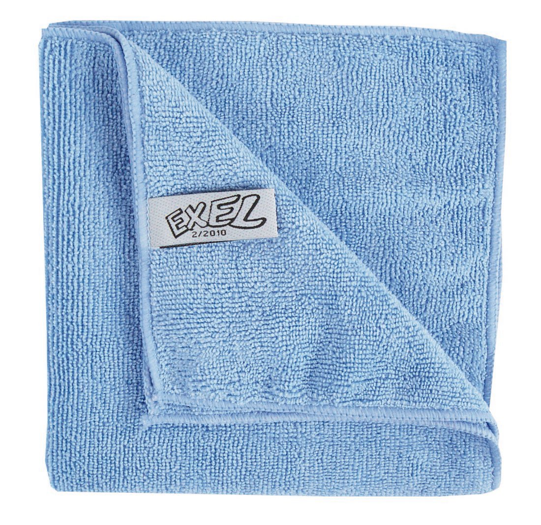 Exel 3 X 10 Pack of Microfibre Magic Cleaning Cloths. Chemical Free Cleaning. Anti Bacterial Microfibre Cloths for Amazing Smear Free Wiping. Cleaning