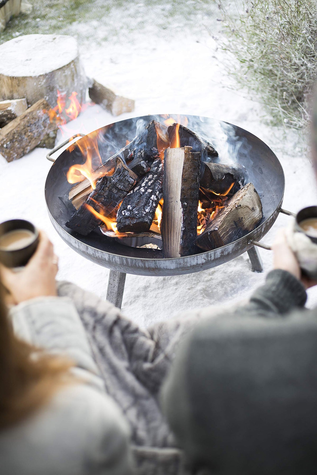 PITTSBURGH INDUSTRIAL FIREPIT SMALL, Oiled Steel