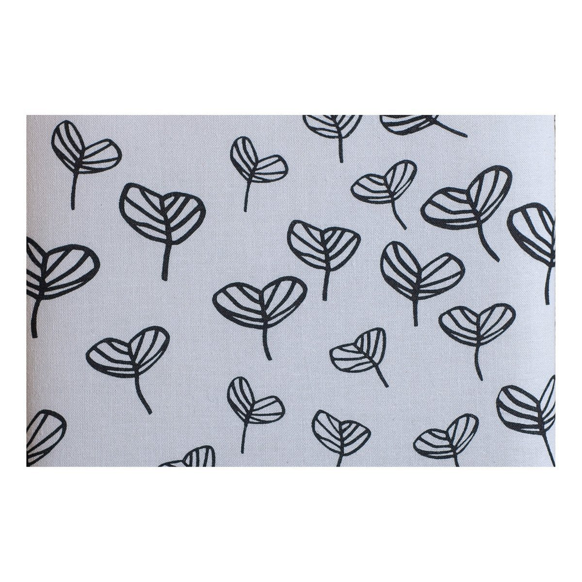 Hobby Gift HGS/093 Black Parsely Leaf on White Small Sewing Basket 20x20x11cm