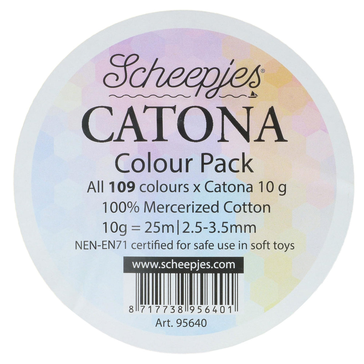 Scheepjes - Scheepjes Catona Colour Pack - 109 x 10 Grams (1 Box)