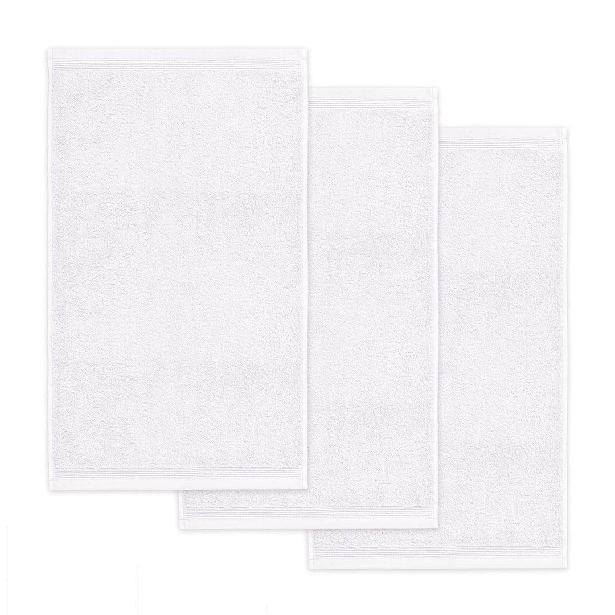 M?ve 3er set Superwuschel guest towel 30 x 50 cm made of 100% cotton, snow