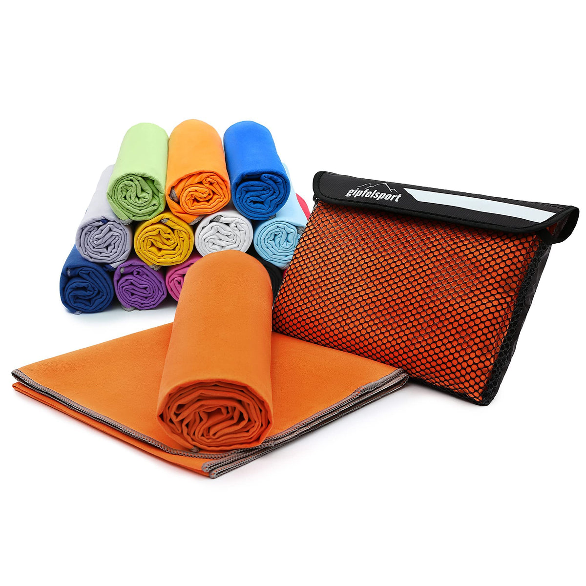 gipfelsport Microfibre Towel | 13 - Orange | XXL(200x90cm)