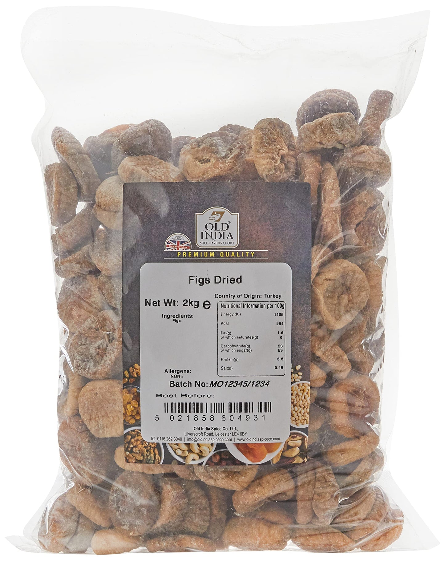 Old India Figs Dried 2kg