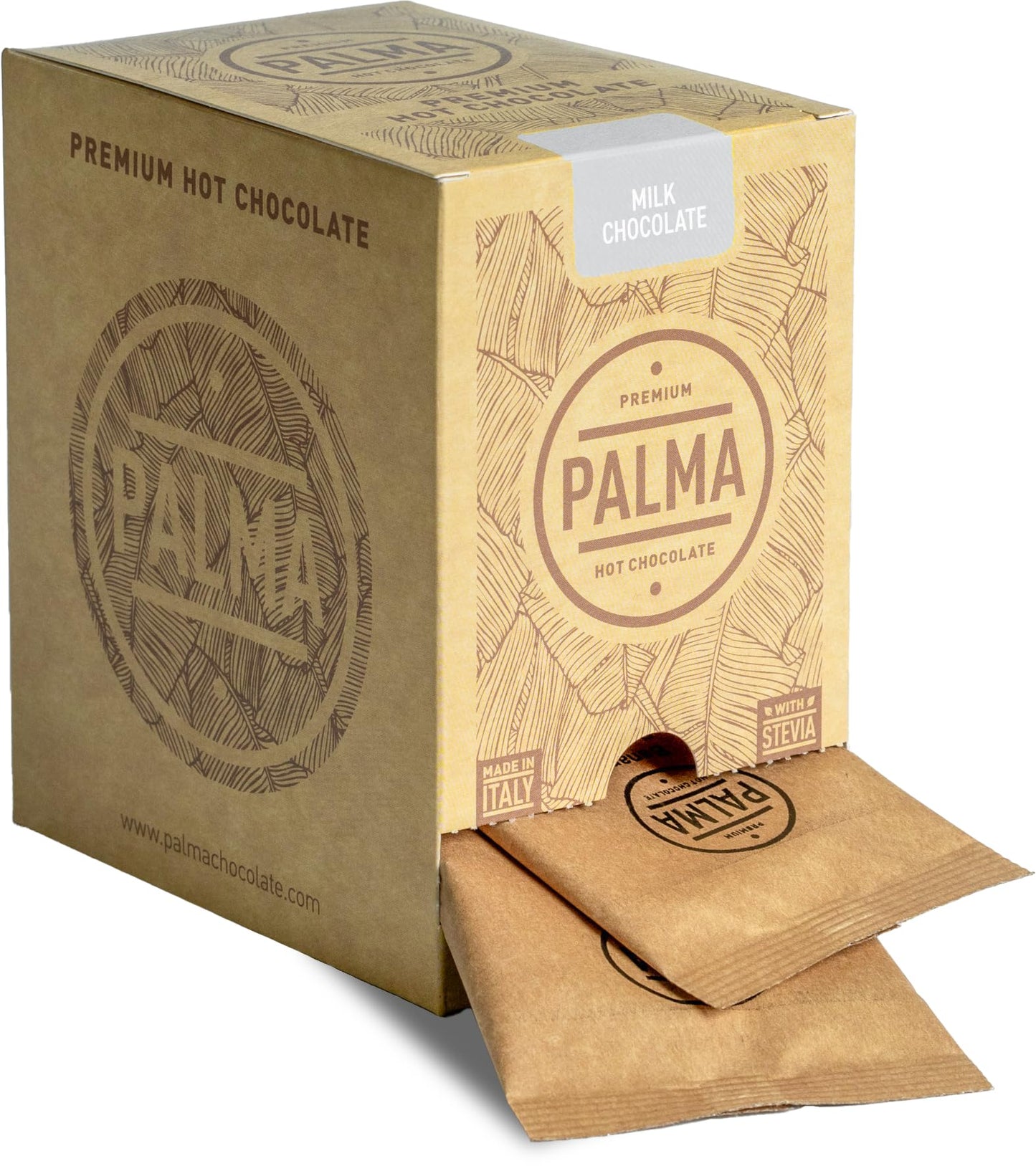 PALMA Italian Hot Chocolate Sachets - Milk Chocolate | 500g (20 Servings)