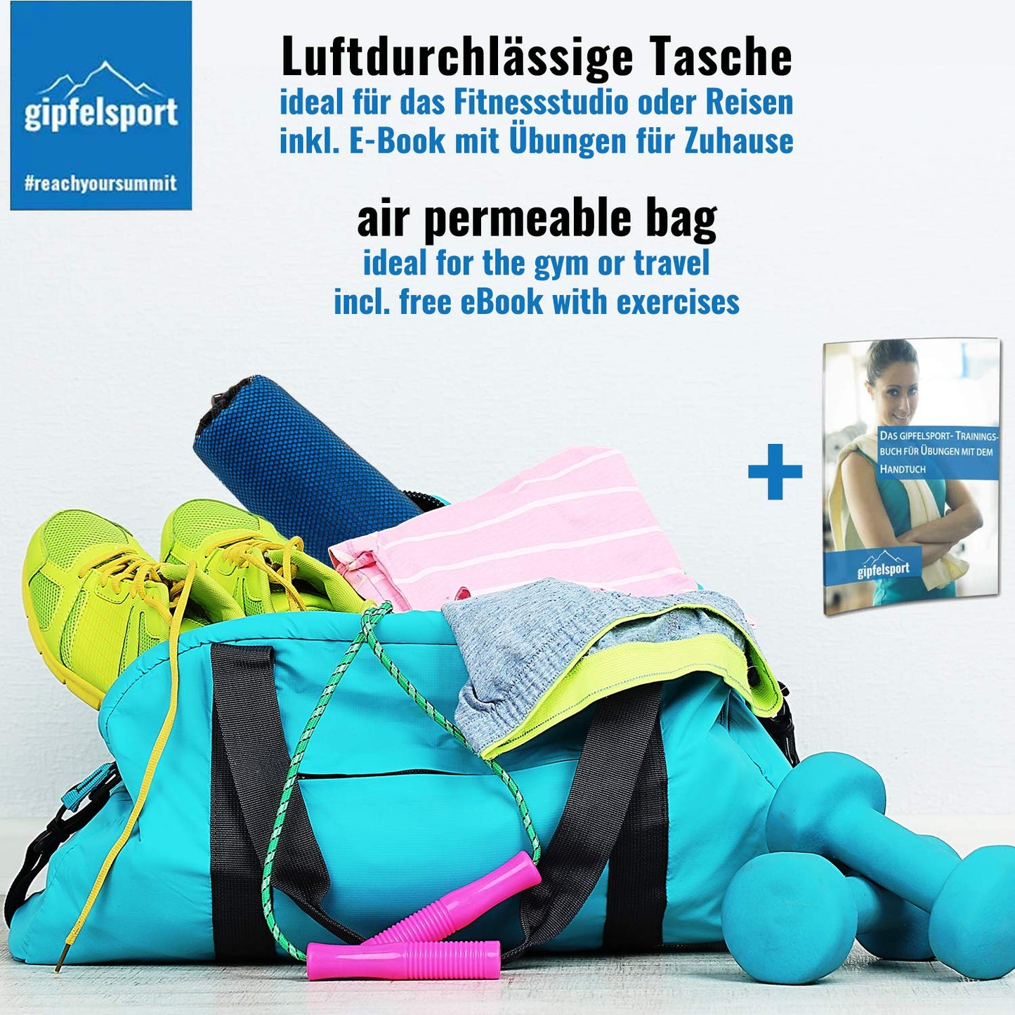 gipfelsport Microfibre Towel | Blue | S(80x40cm)
