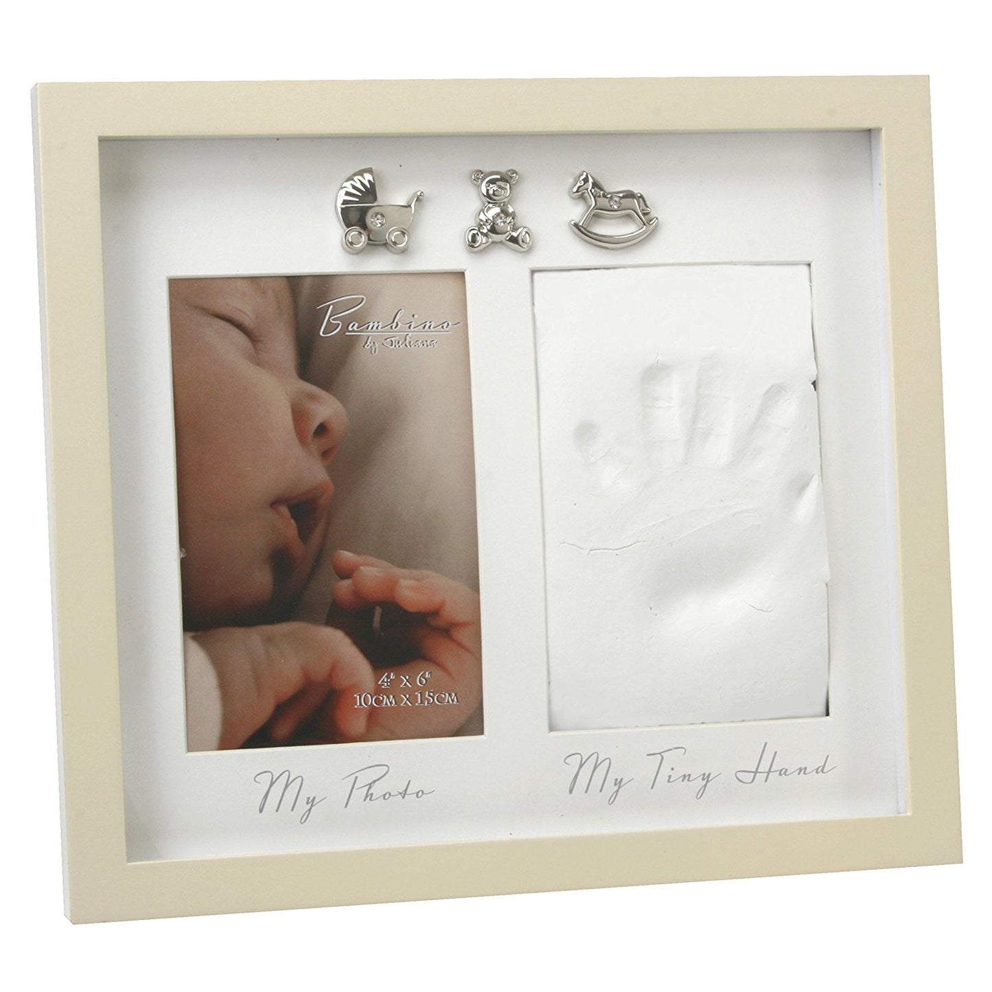baby bambino hand print photo frame