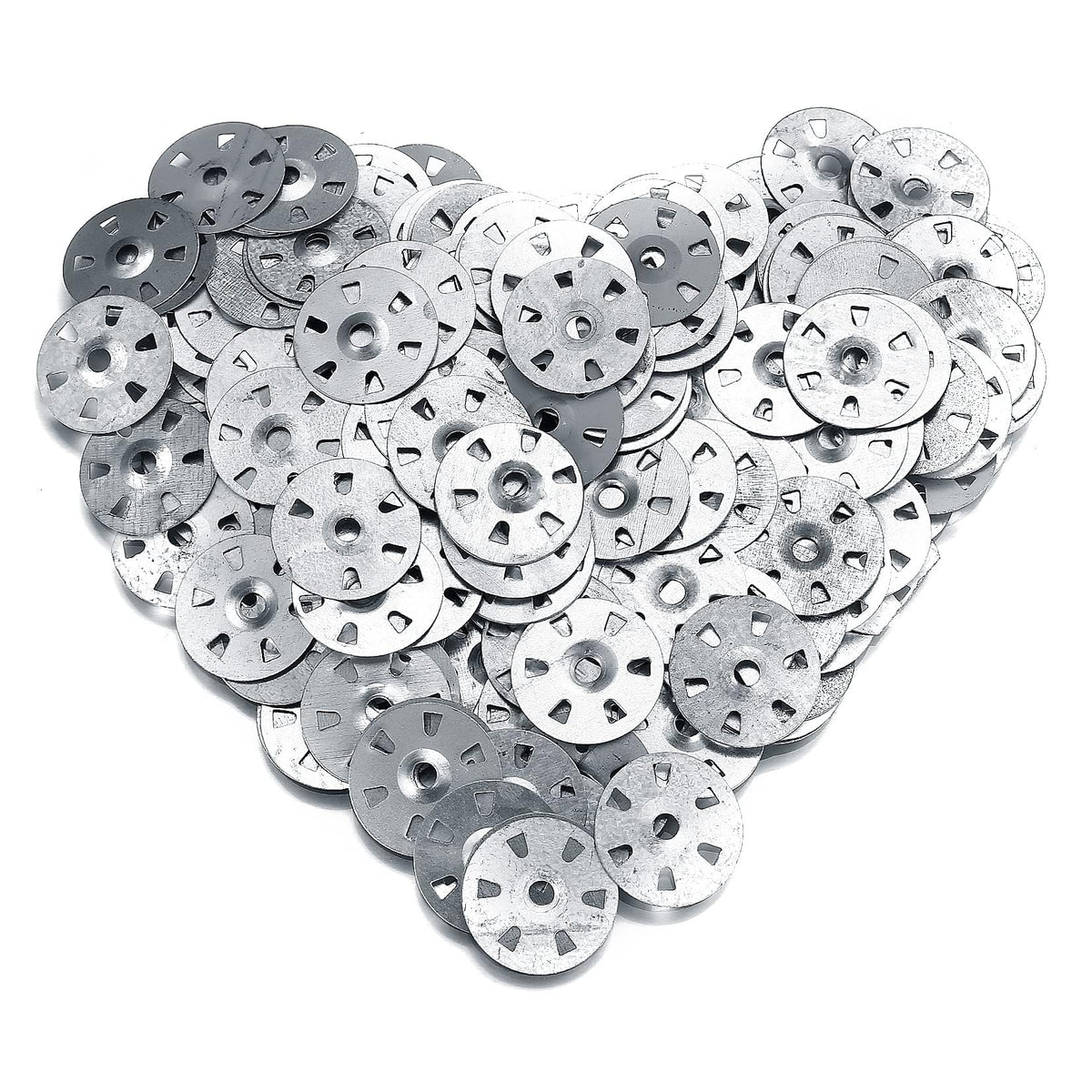 600 Pcs Easy Fix Washers, 35mm Diameter Galvanised Steel Fixing Washers for Insulation Thermoboard Backer Boards (600)