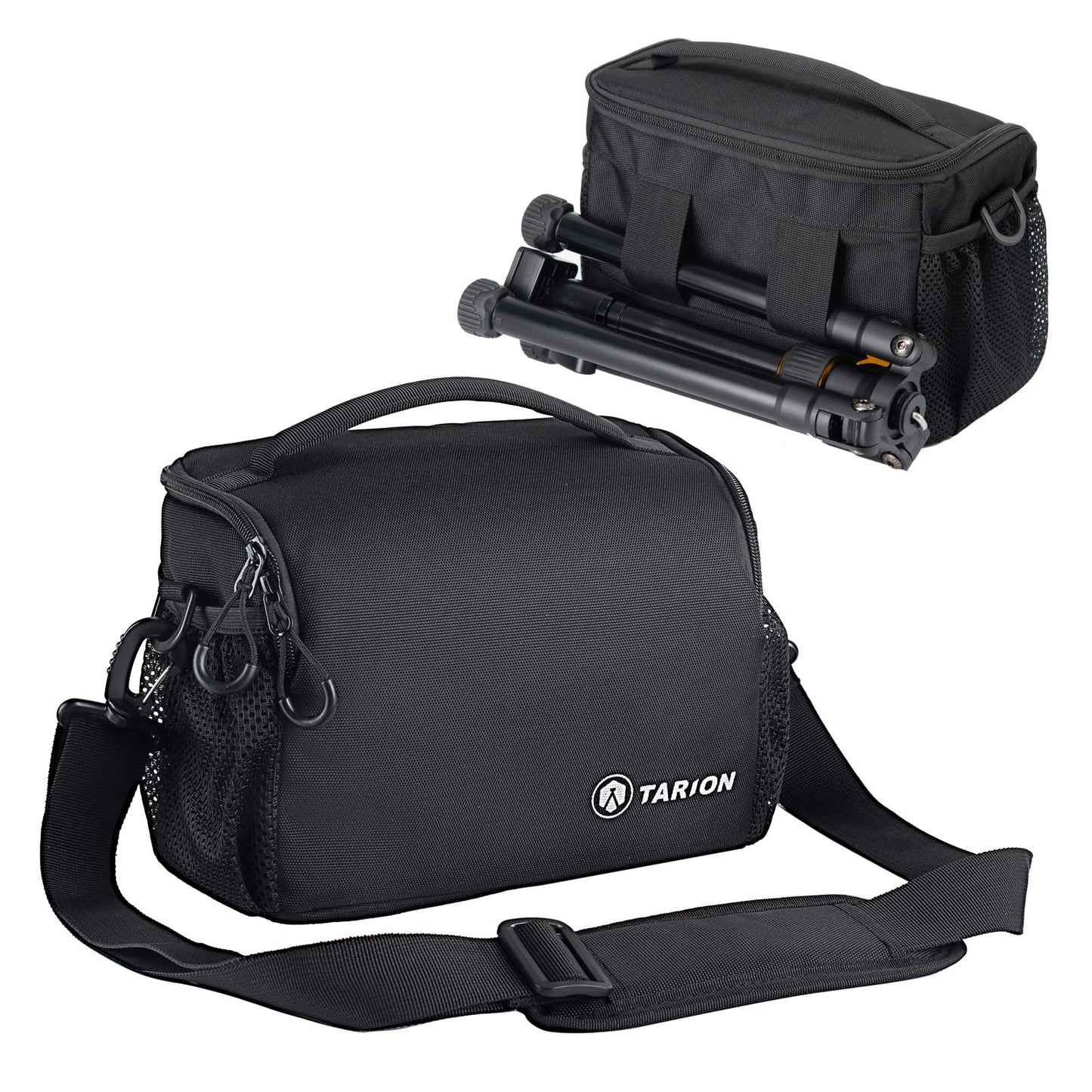TARION SLR Camera Case, Single Shoulder Camera Bag Waterproof Crossbody Compact Camera Case Small with Rain Cover for Canon Nikon Sony SLR DSLR