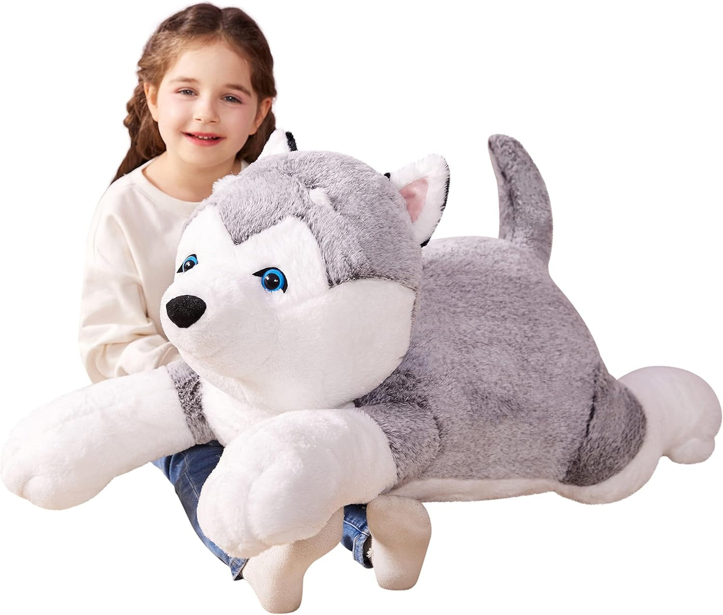 IKASA Large Husky Stuffed Animal Plush Toys,78cm, New but no original packaging