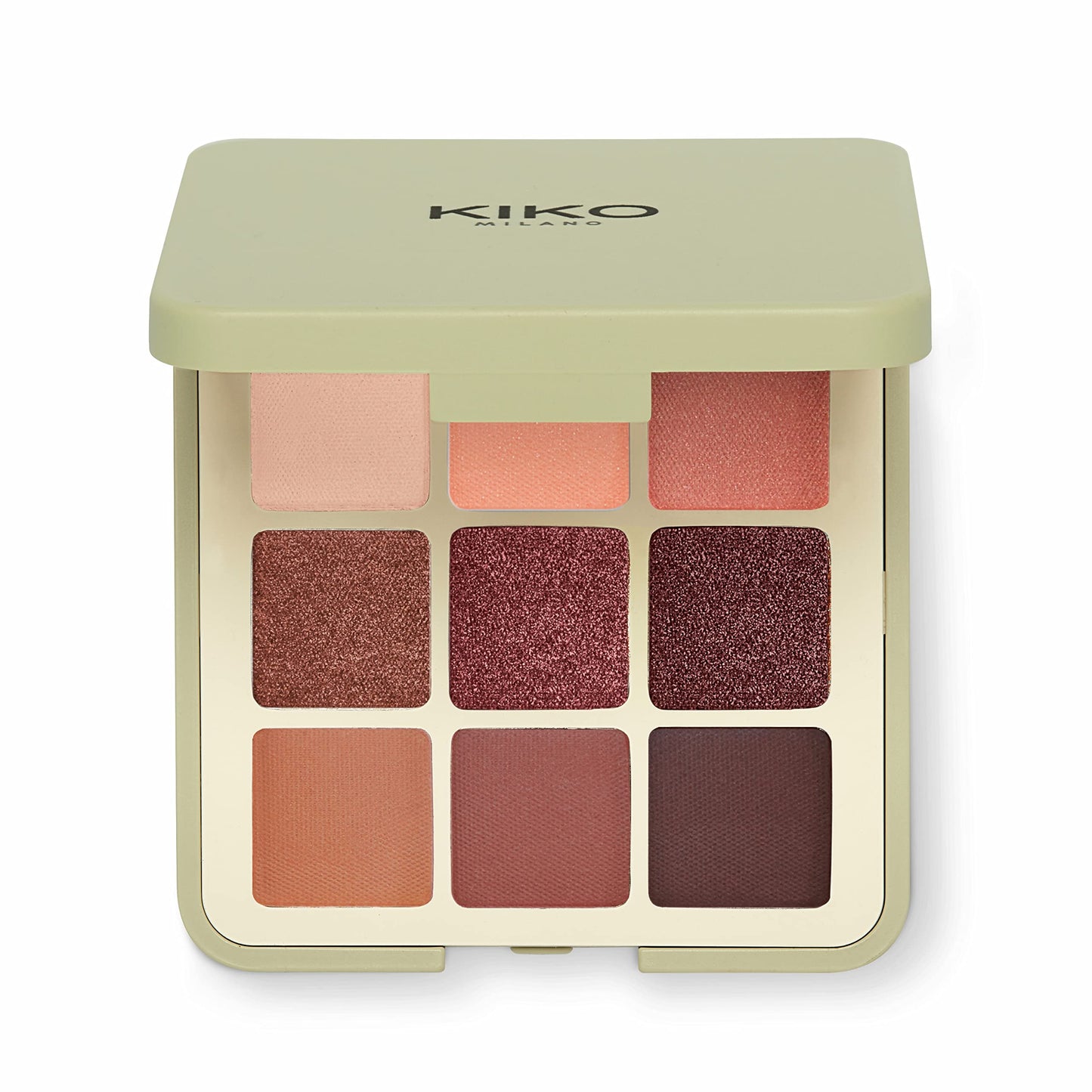 KIKO Milano Green Me Eyeshadow Palette 102, Palette With 9 Multi-Finish Eyeshadows: Matte, Pearly And Metallic