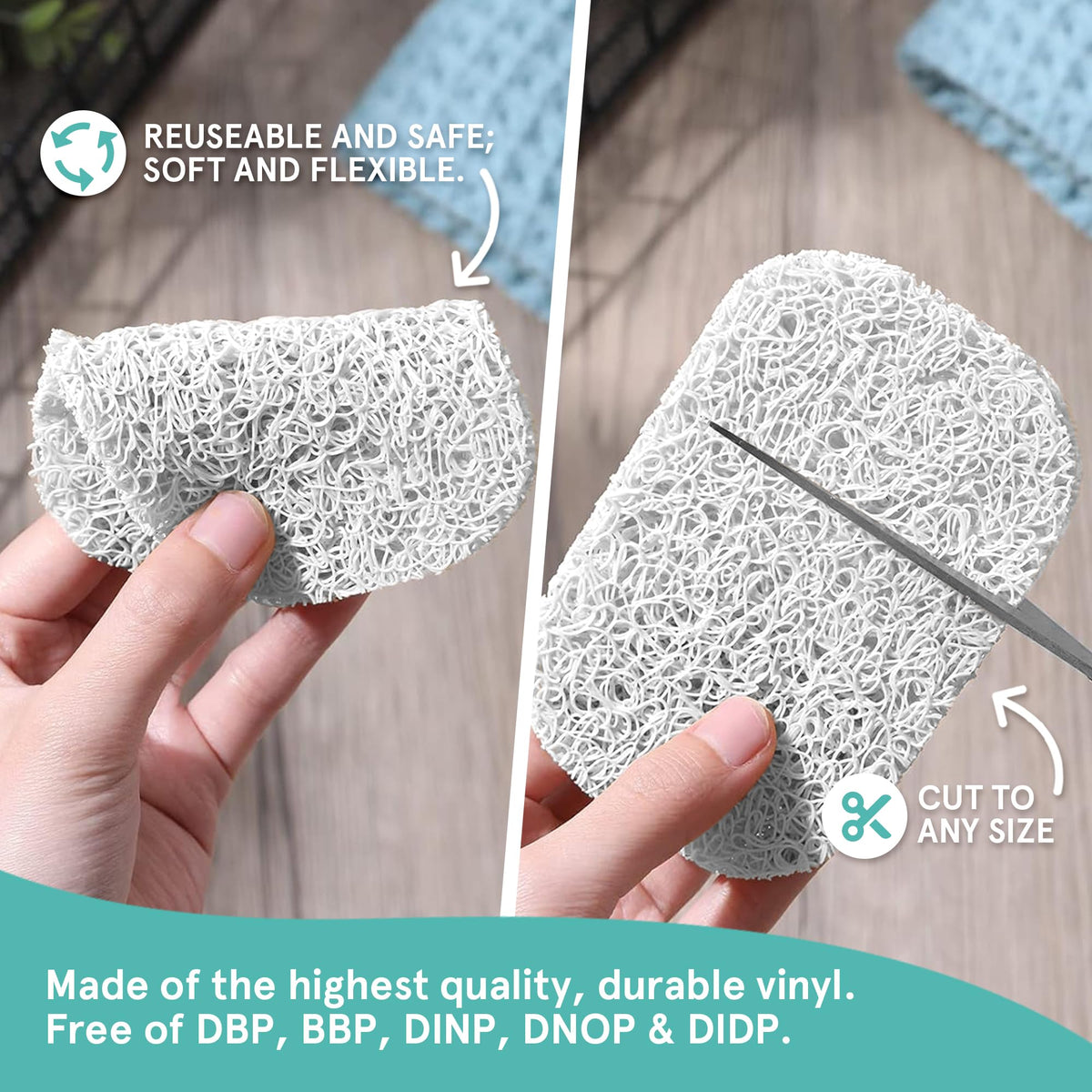 Soap Saver by Smith’s® | Extend Your Soap’s Life | 14 cm (L) x 8 cm (W) x 1.2 cm (H) | White / 2 Pack | 50% Thicker | Enhanced Design