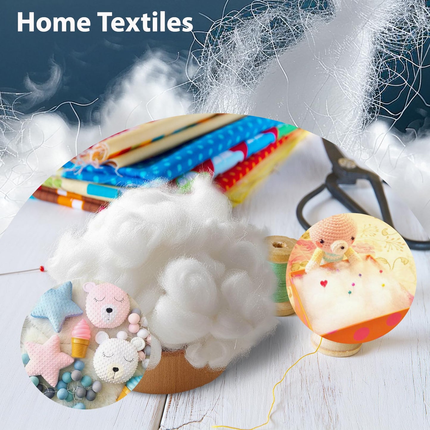 Jtnohx Toy Stuffing,500g Stuffing for Crafts, Bean Bag Filling, Polyester Fiberfill for Stuffed Animals, Crochet,Cushion, Pillow