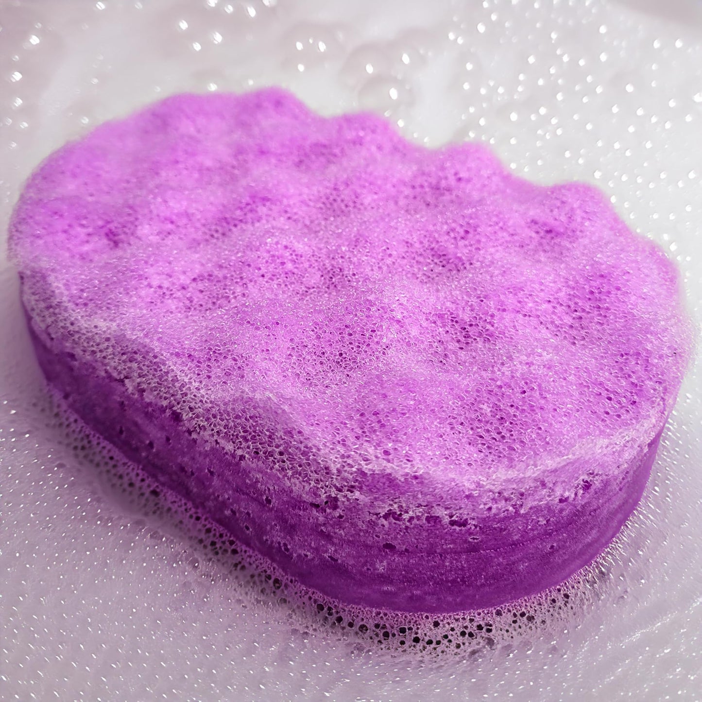 Martian Exfoliating Soap Sponge - 250g - Moisturising Shea Butter - Perfume Scent - Vegan Friendly - Puddle of Wax - Made in The UK