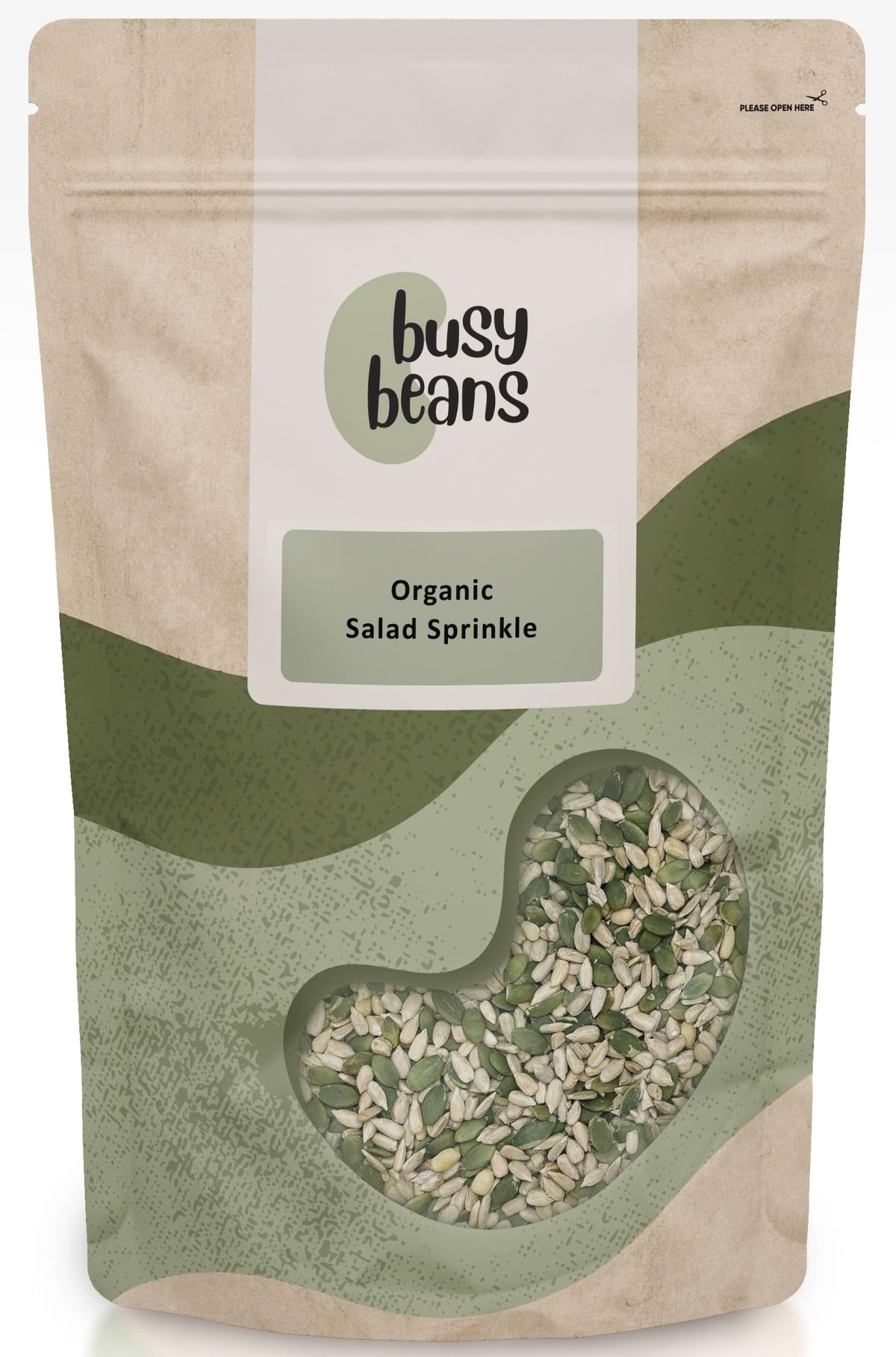 Organic Salad Sprinkle (Sunflower Seeds, Pumpkin Seeds, Pine Nuts) - Certified Organic - by Busy Beans Organic (1kg)