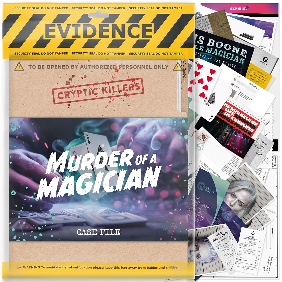 Cryptic Killers Unsolved murder mystery game - Cold Case Files Investigation Detective clues/evidence - Solve the crime - For individuals, date nights