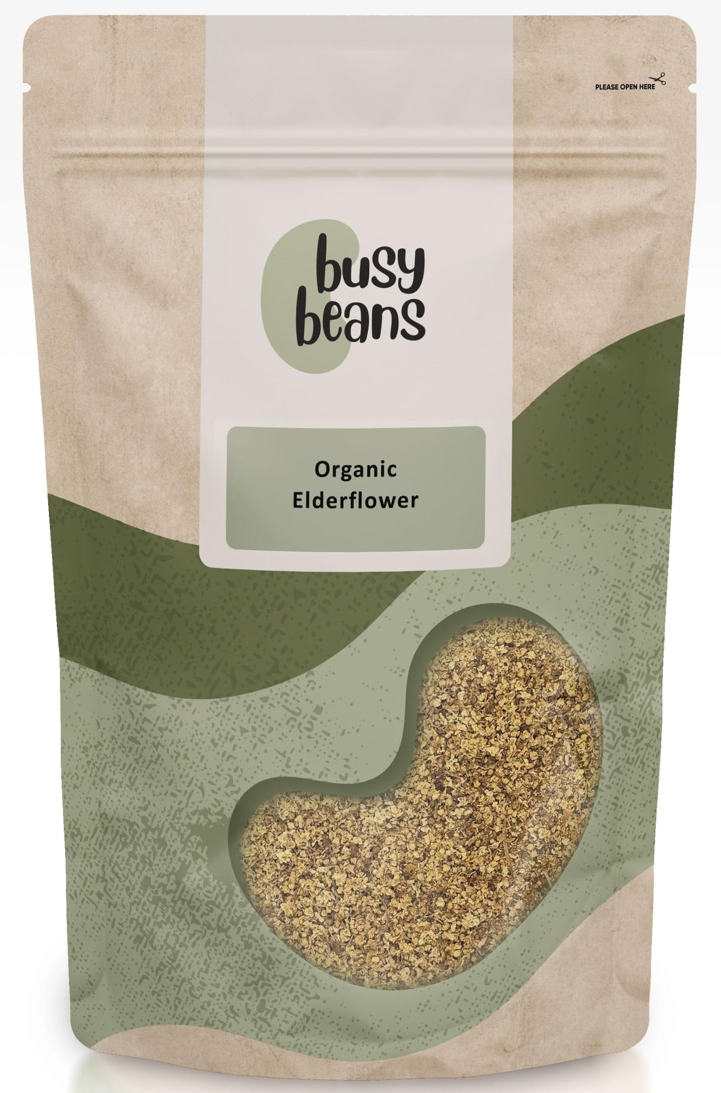 Organic Elderflower - Certified Organic - by Busy Beans Organic (250g)