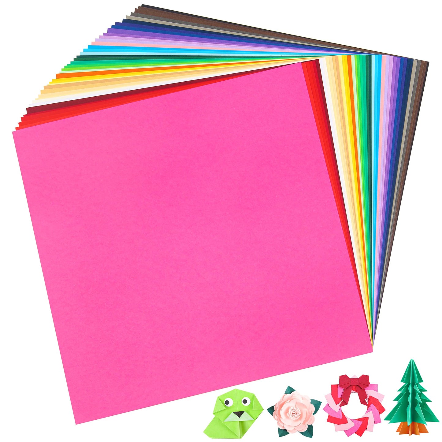 80 Sheets Coloured Cardstock - 40 Colours 12x12in Square Card Stock Scrapbook Paper 180gsm/65lb Assorted Colours Construction Paper for DIY Project