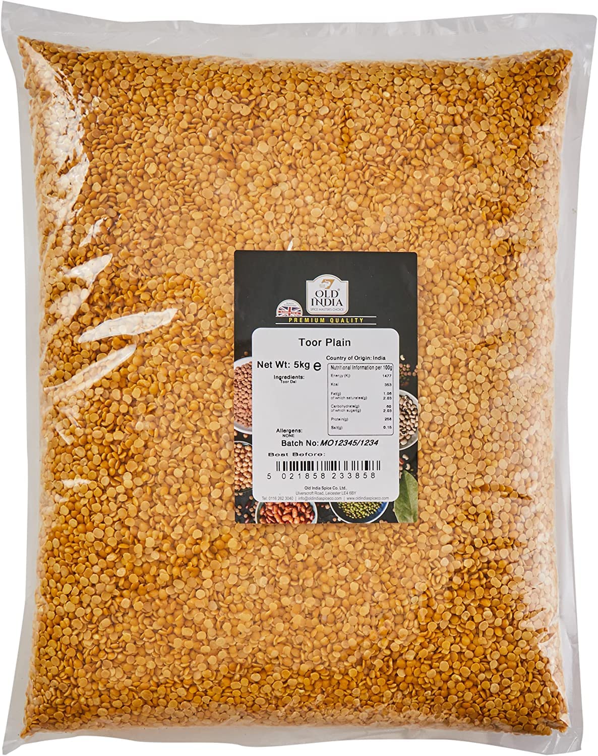 Old India Toor Plain, 5 kg