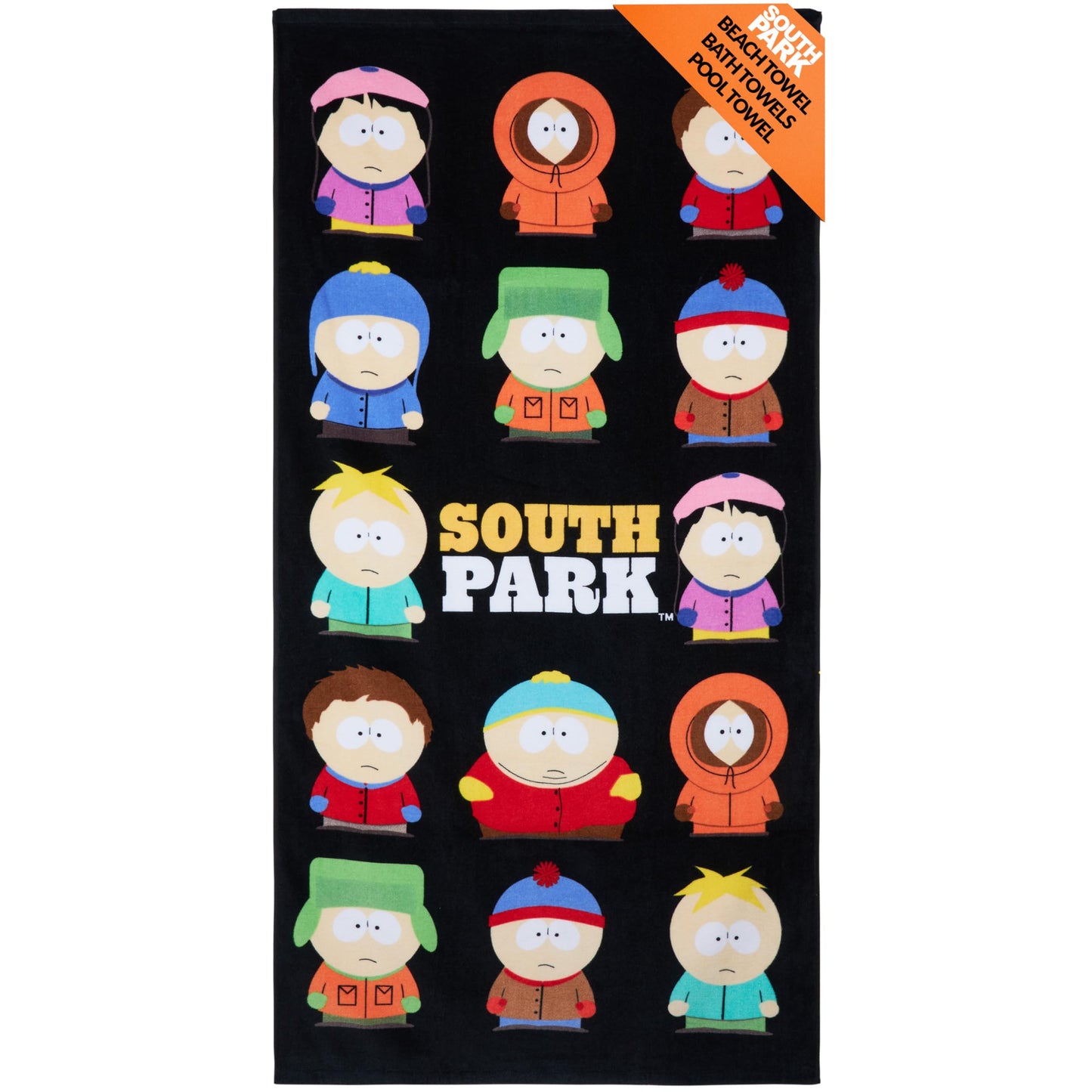 South Park Beach Towel for Adults Teens Soft Absorbent Bath Shower Gym Swimming Towel 100% Cotton Stan Kyle Cartman Kenny Holiday Essentials 140x70cm