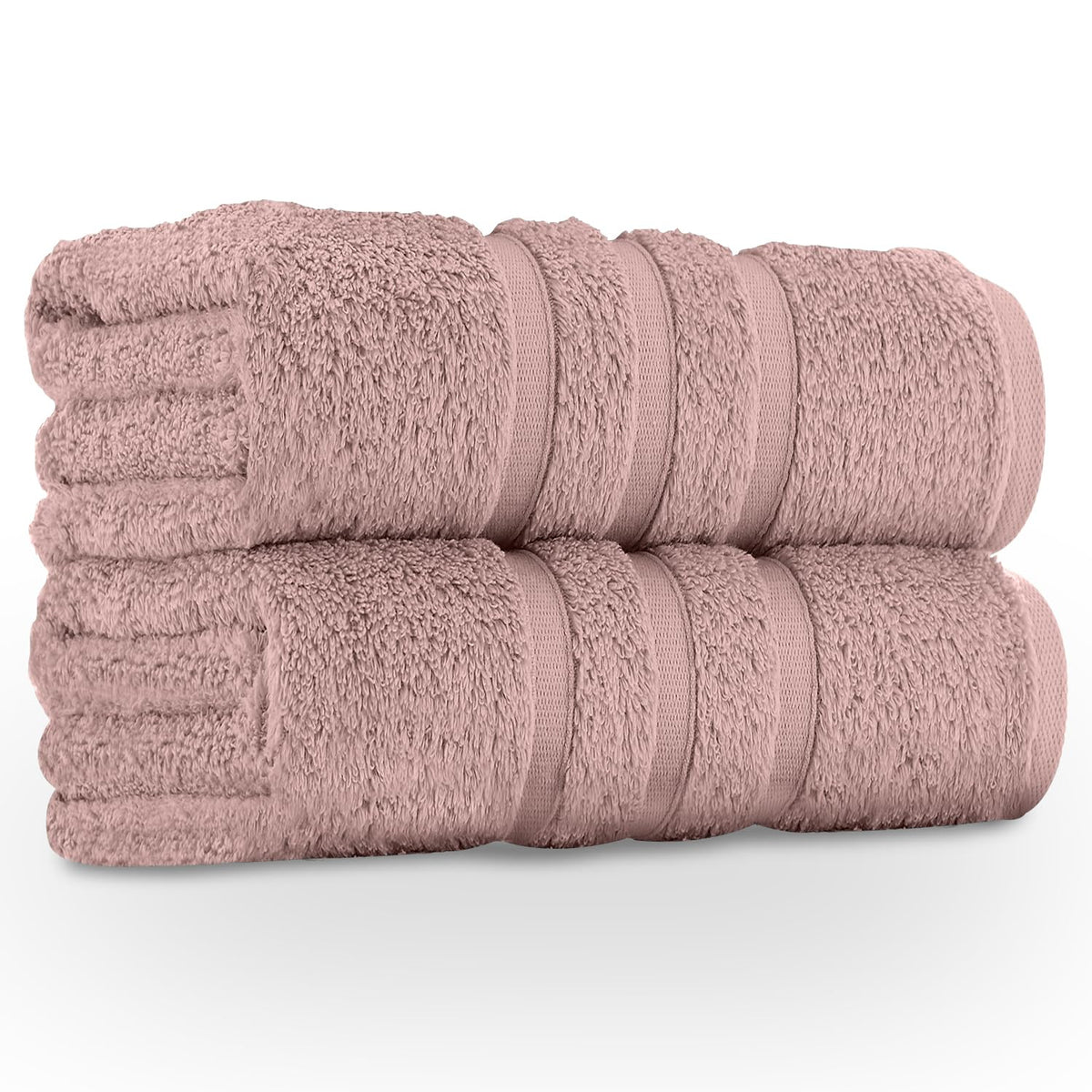 GC GAVENO CAVAILIA Large Bath Sheets 2 Pack - 100% Egyptian Cotton - Quick Dry Extra Large Towels - Easycare & Durable - Blush Pink