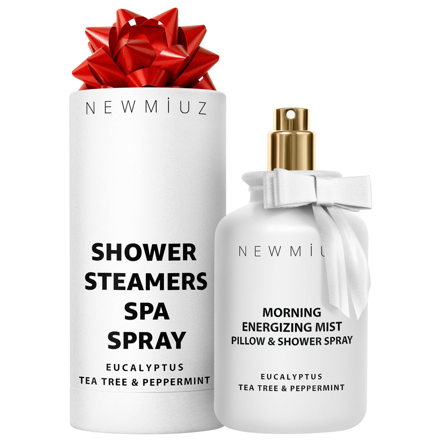 Energizing Shower & Pillow Spray Peppermint Eucalyptus Tea Tree Essential Oils Natural Fast Acting Aromatherapy Mist for Relaxation Calming Stress