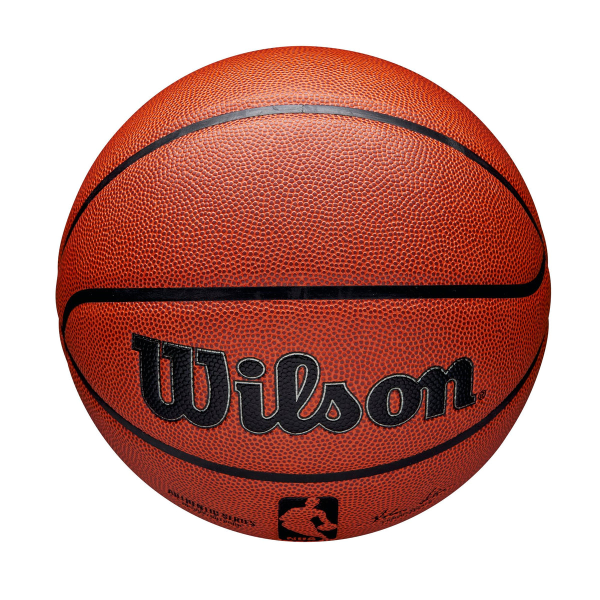 Wilson Basketball, NBA Authentic Series Model, Indoor/Outdoor, Mixed Leather, Size: 7, Brown