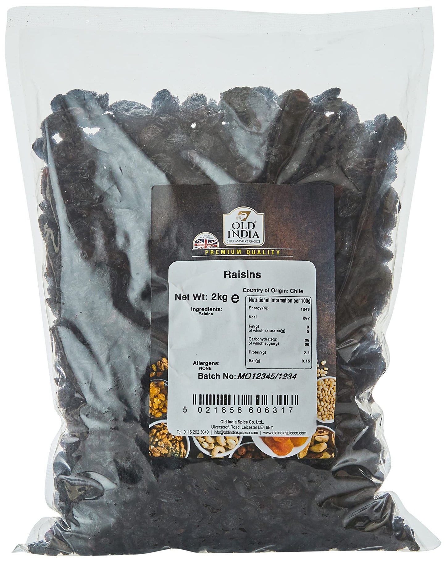 Old India Raisins 2kg