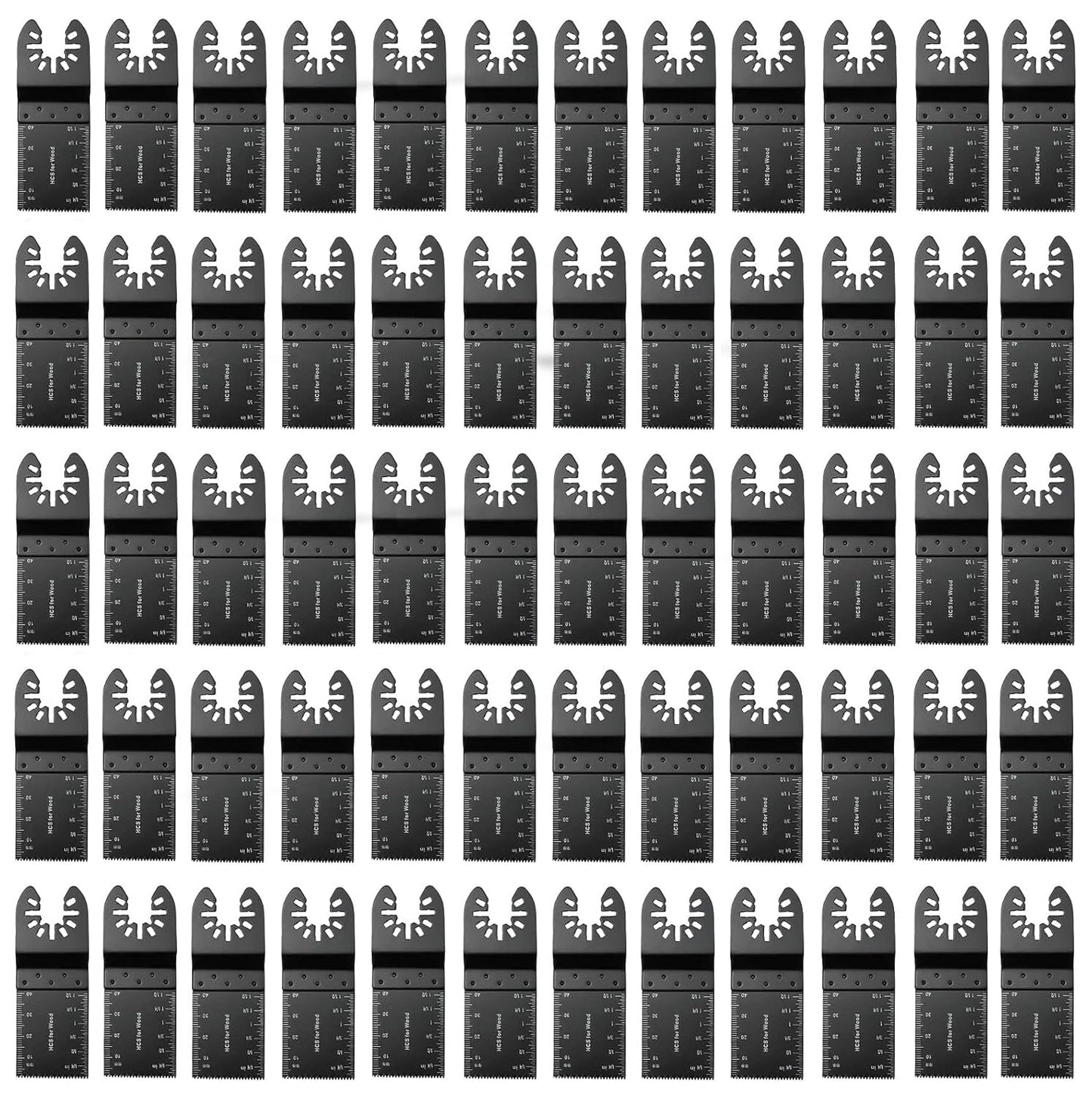 Goysen 60Pcs Oscillating Tool Blades Professional Universal Oscillating Saw Blades Quick Release Multi Tool Blades Compatible with Fein Multimaster,