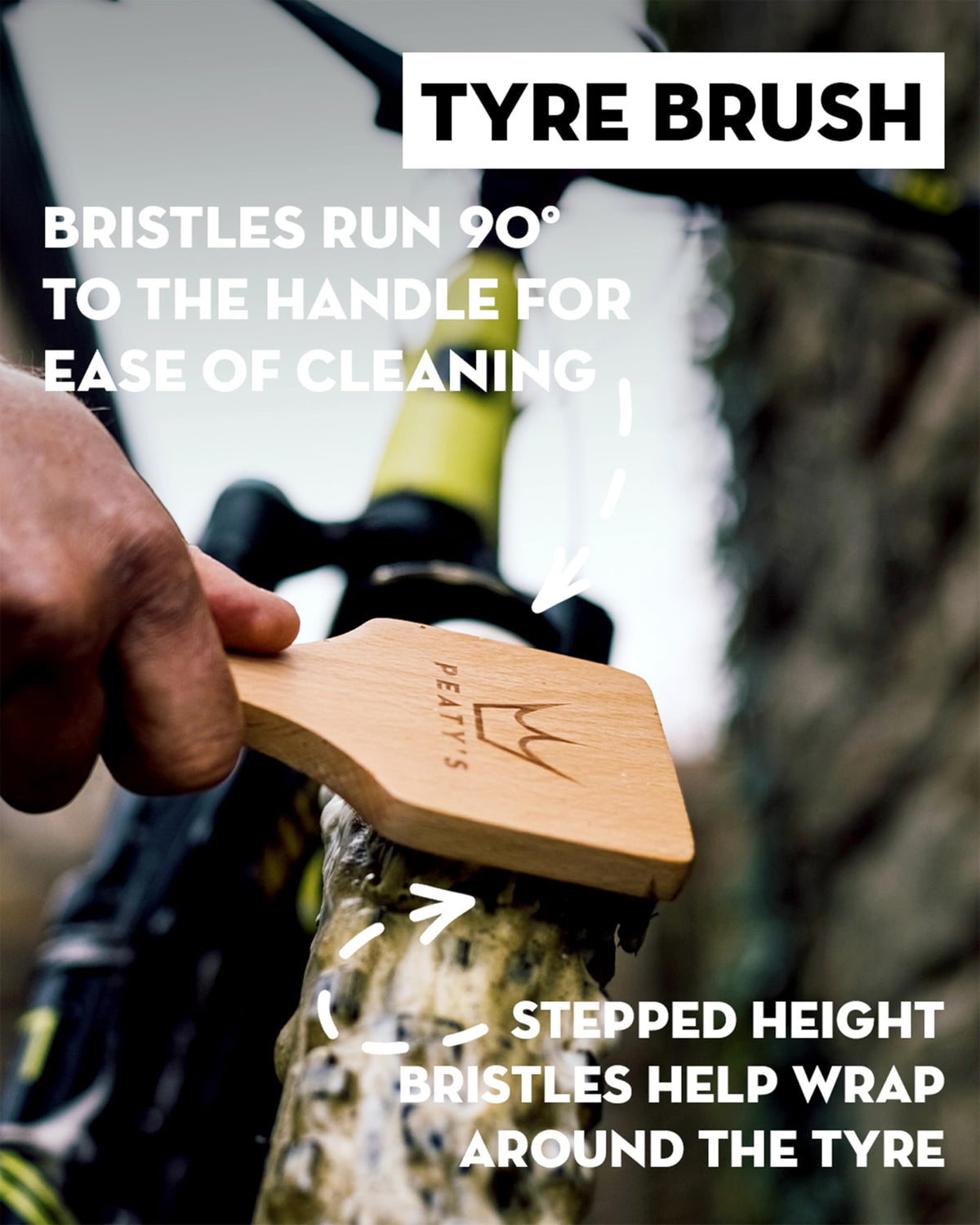 Peaty's Bicycle Brush Set Single
