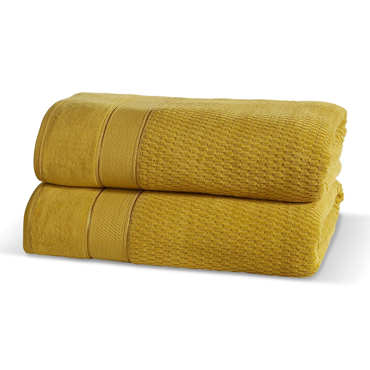 Rapport Home Royal Velvet 2 piece Bale Ochre Towel Set