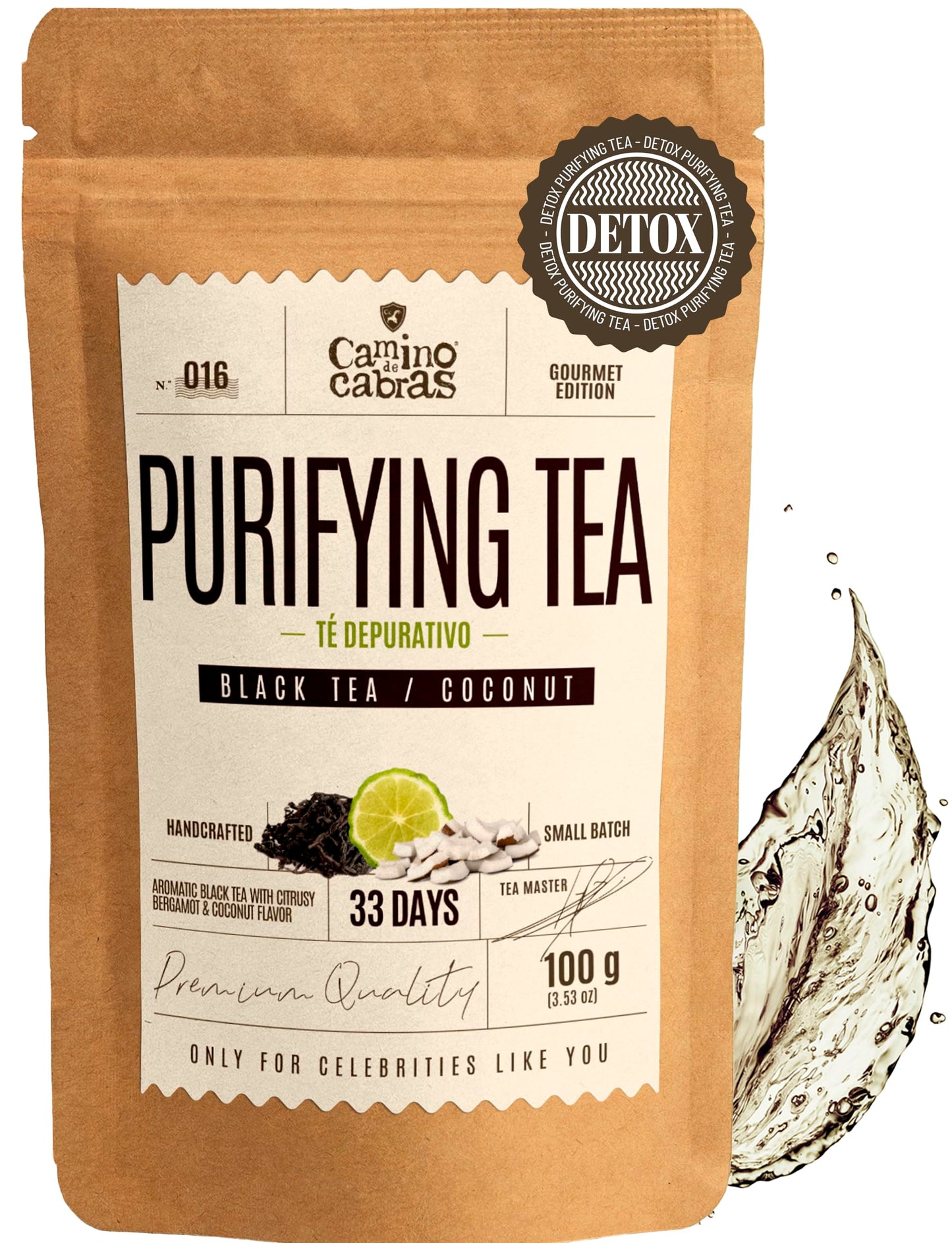 Earl Grey Tea Loose Leaf CAMINO DE CABRAS? | Liver Cleanse & Detox Infusion | Premium Ceylon & Assam Black Tea with Bergamot, Exotic Coconut,