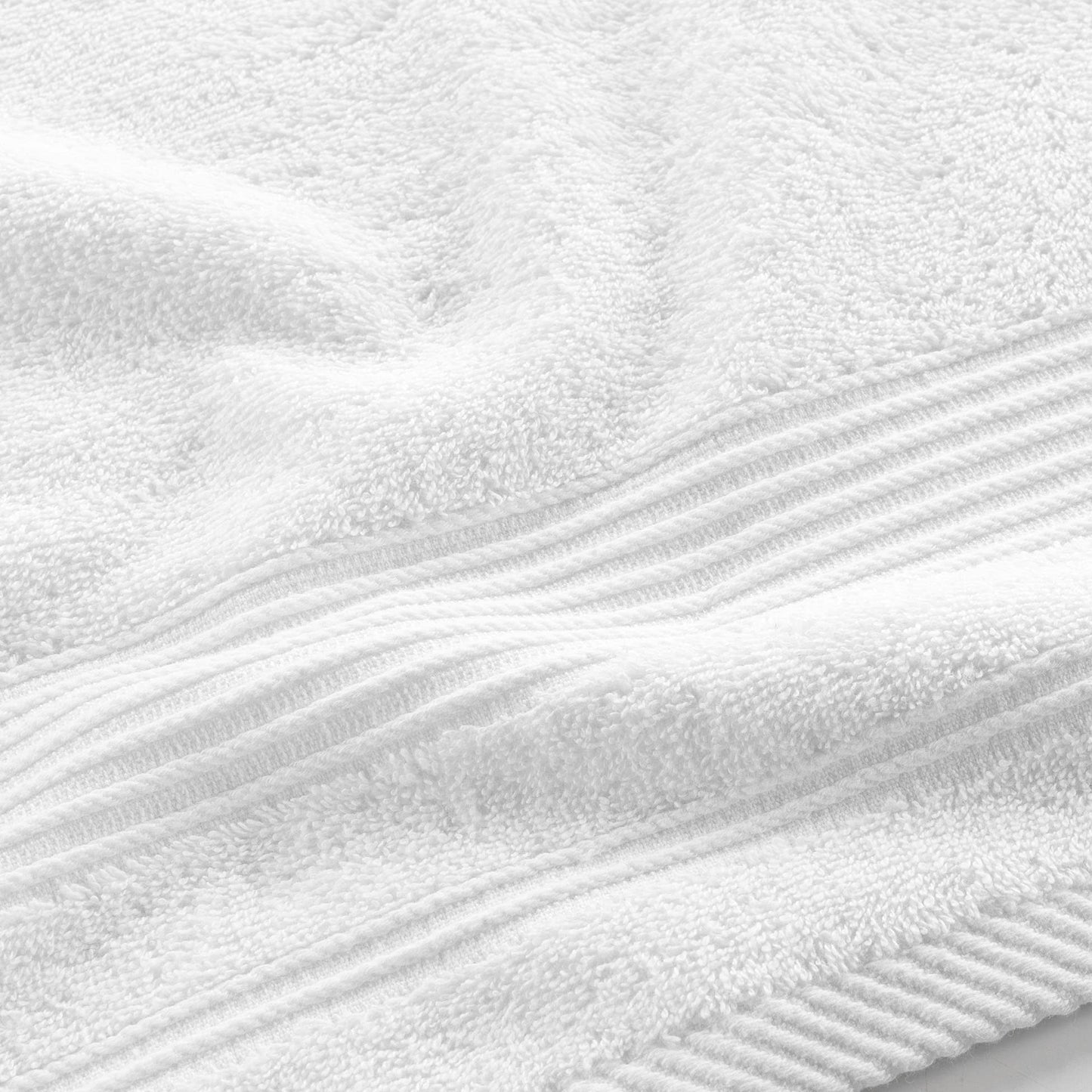 douceur d'intérieur, Tendresse Hand Towel 50 x 90 cm Plain Sponge White