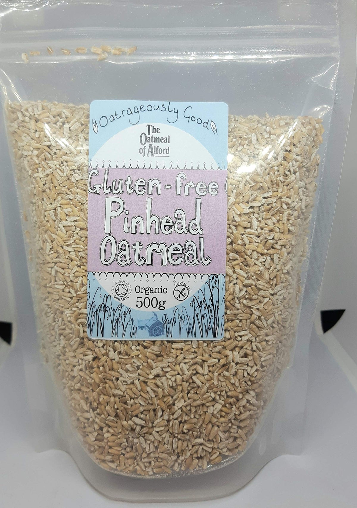 1.5kg Gluten Free Pinhead (Steel Cut) Oatmeal from Oatmeal of Alford (3 packs)