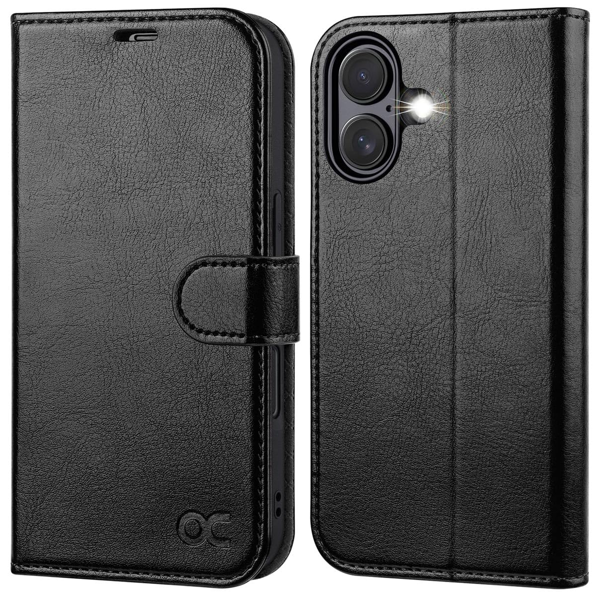 OCASE for iPhone 16 Plus Case, PU Leather Wallet, Magnetic Flip Folio Cover with RFID Blocking, Card Holders, Shockproof TPU, and Kickstand for 6.7