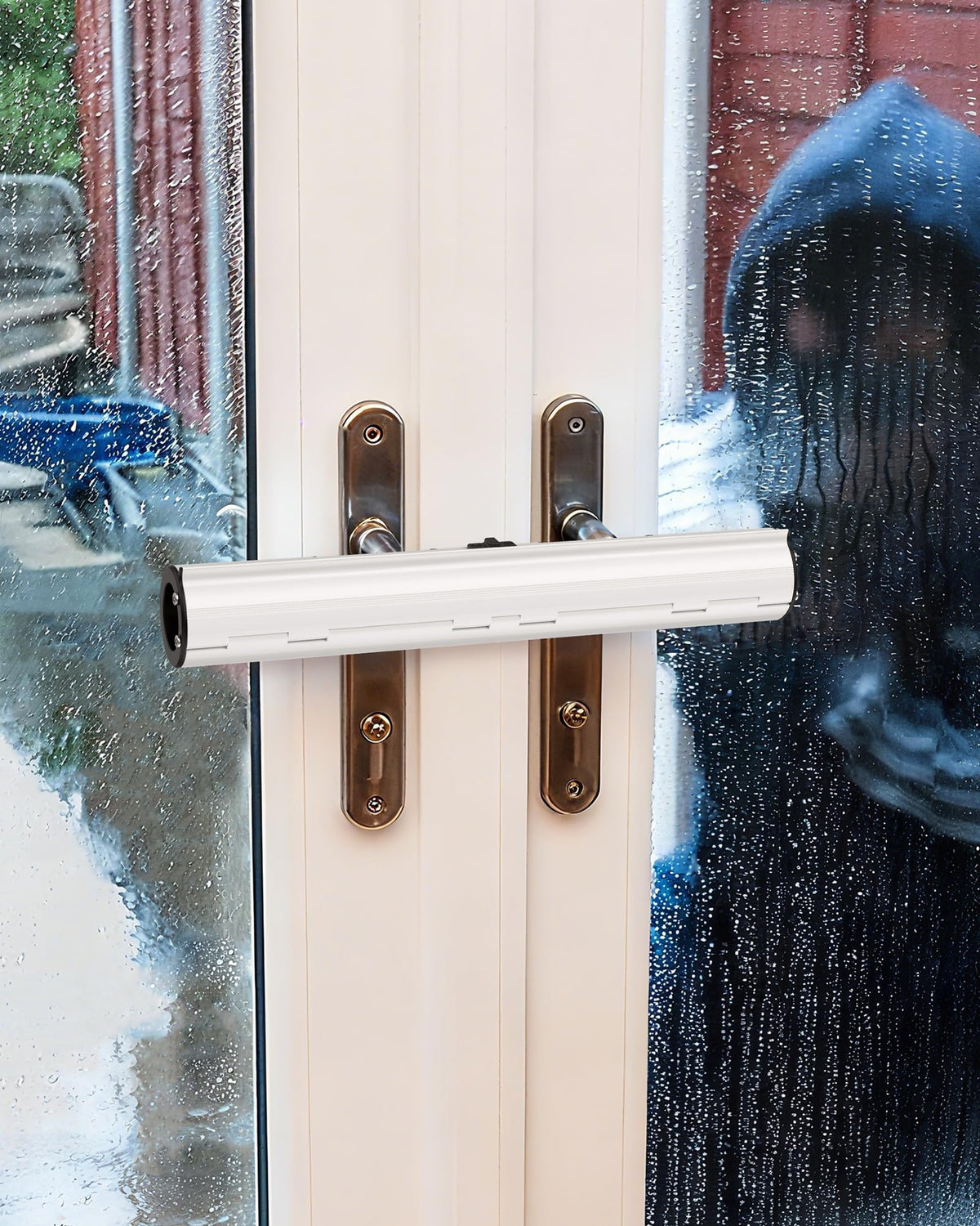 HOMGEN Patio Door Security Lock - High Security French Door Security Lock - Professional Door Safety Locks for French Double Doors Conservatory Doors