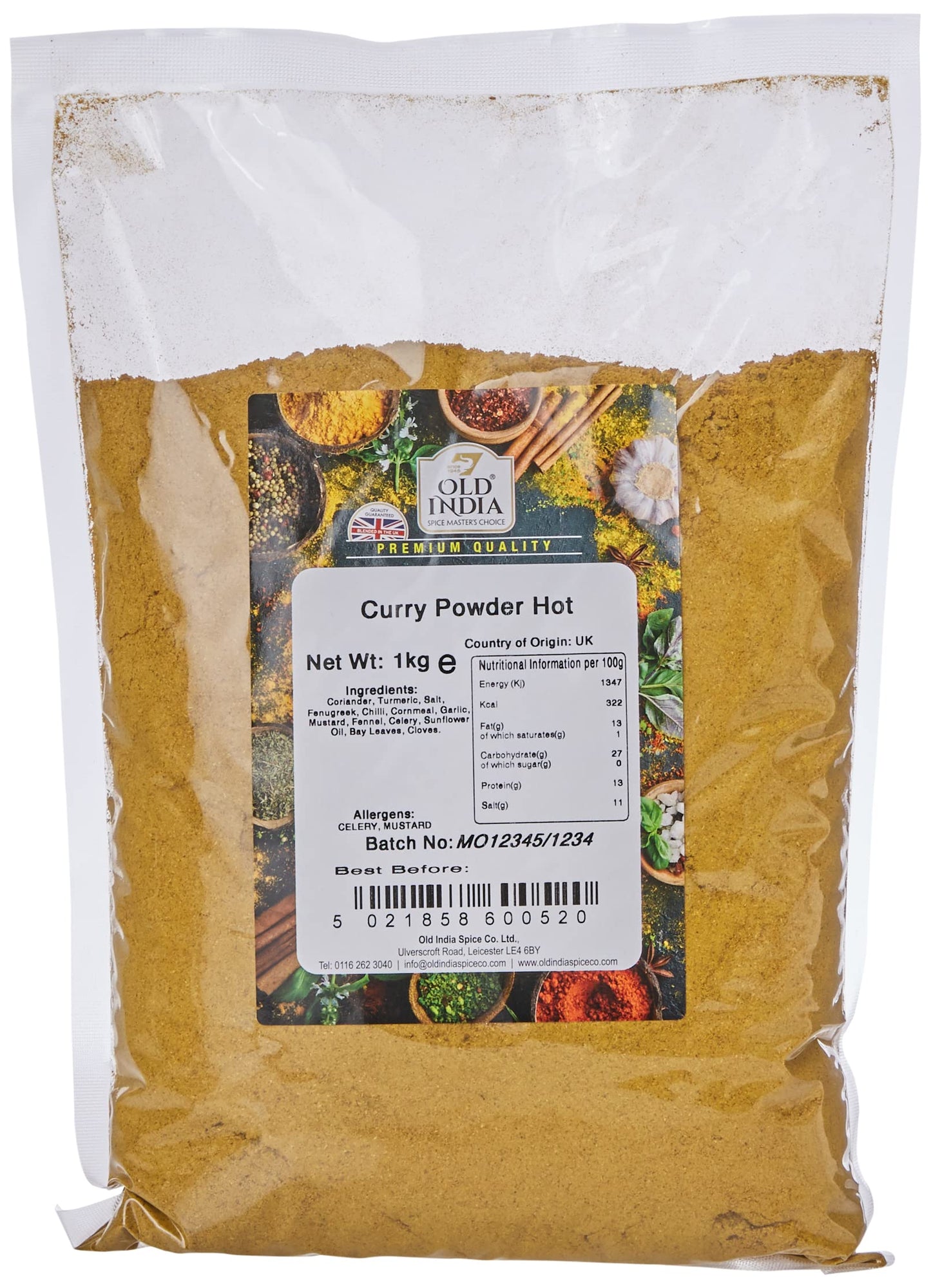 Old India Curry Powder Hot 1kg