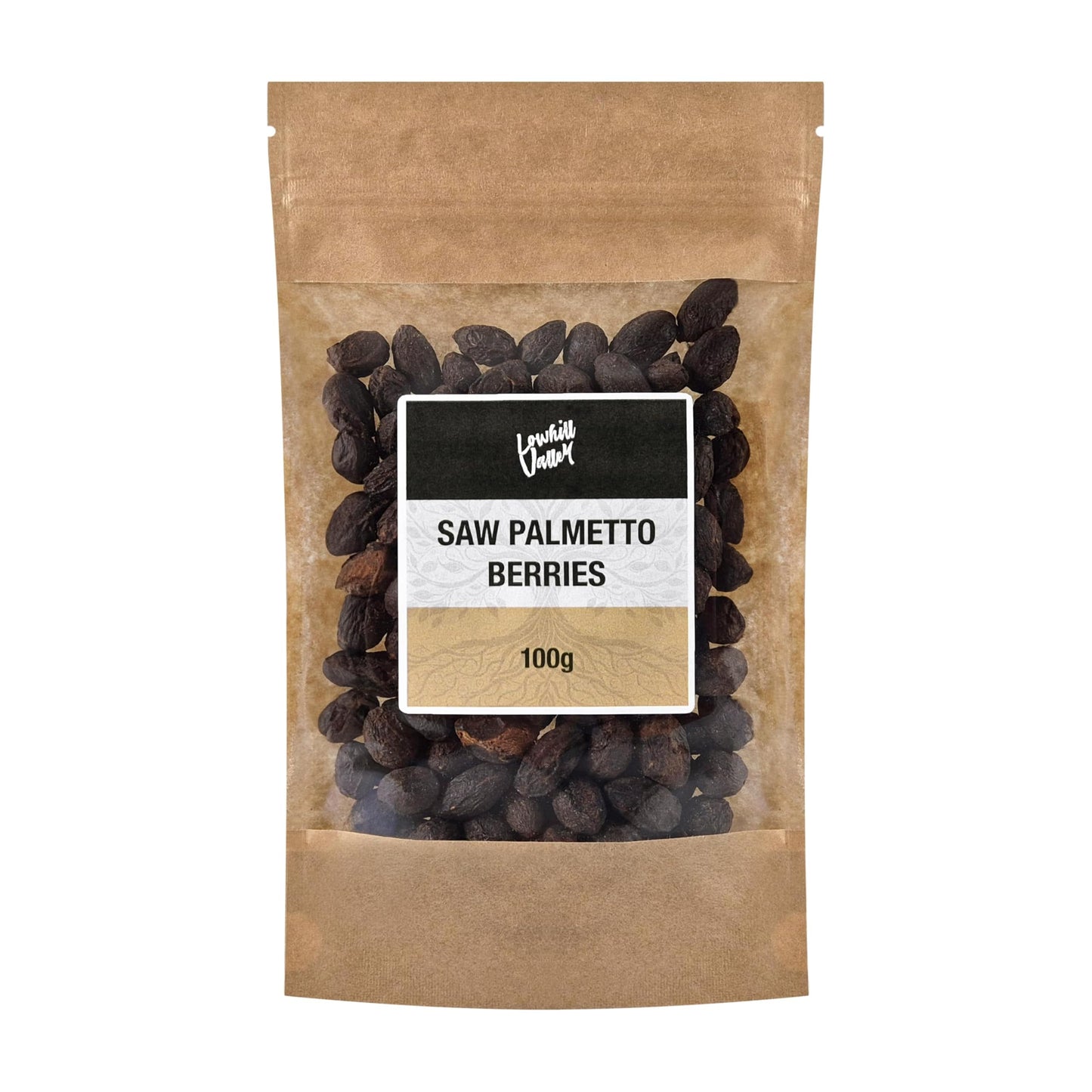 Lowhill Valley Saw Palmetto Berries ? 100% Pure Serenoa Repens whole berries for Herbal Tea, Non-GMO, Sustainably Sourced, Hand-Packed ? Embrace the