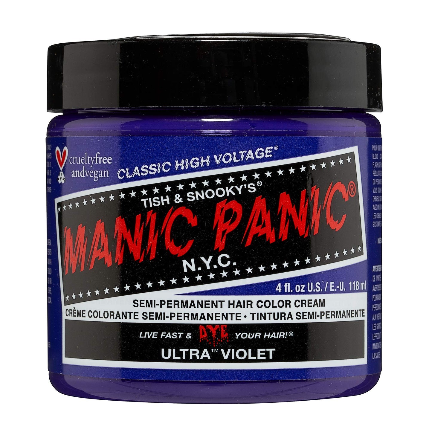 Manic Panic High Voltage? Classic Cream Formula Colour Hair Dye 118ml (Ultra? Violet)