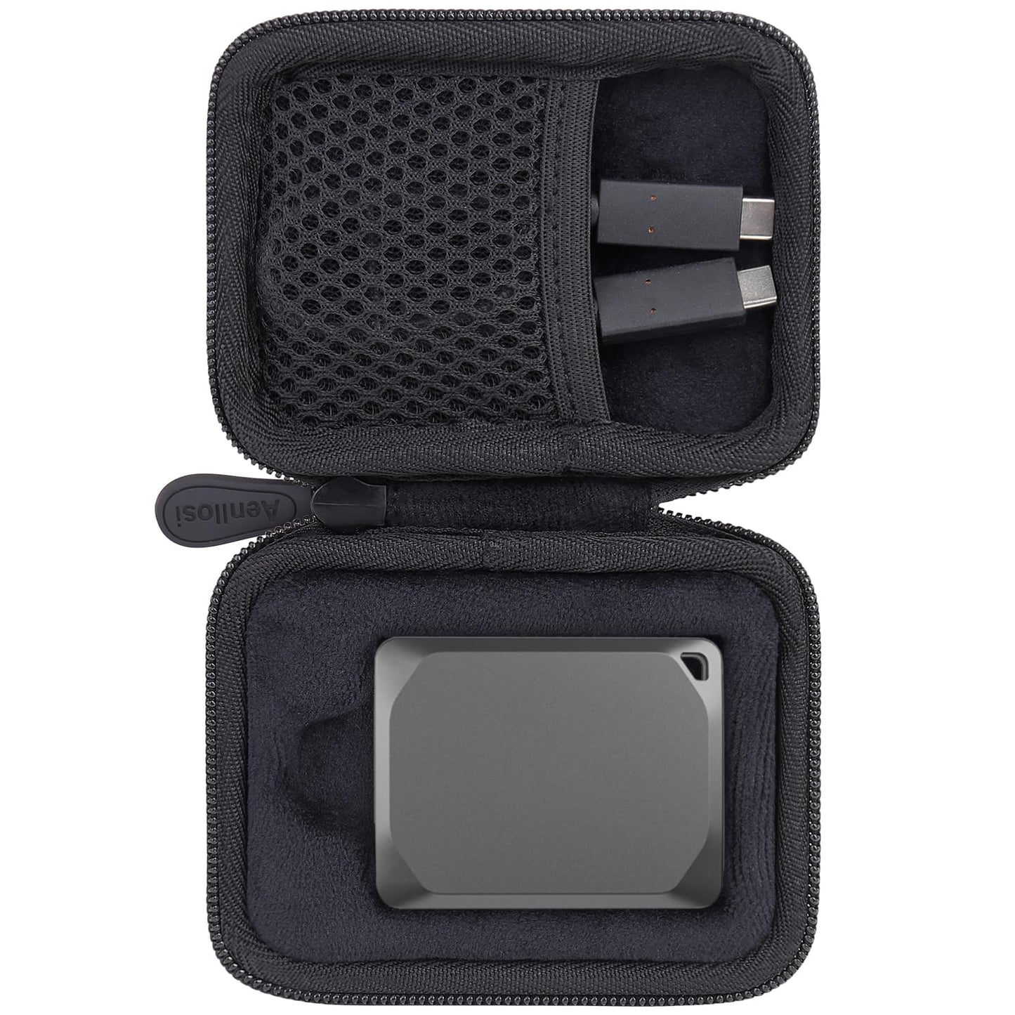 Aenllosi Hard Carrying Case for Crucial X9/X9 Pro/X10 Pro 1TB/2TB/4TB Portable SSD, Protective Case for Crucial USB Drive, External Solid State Drives