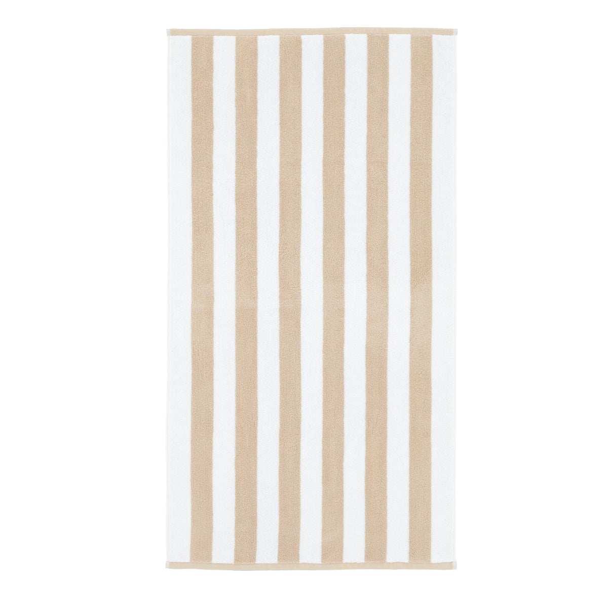 Bianca Reversible Stripe 50x85cm Cotton Jacquard Hand Towel Natural