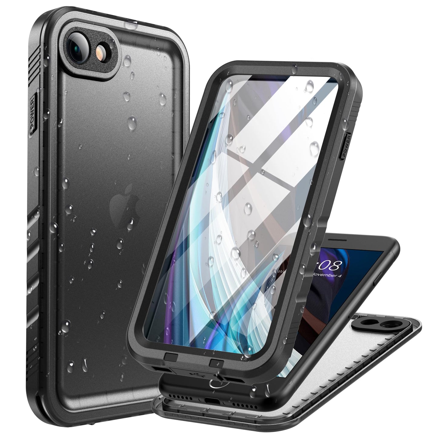 Cozycase for iPhone SE 2022/2020 SE3 SE2 iPhone 8/7 Case Waterproof Shockproof - Military Protective/Heavy Duty ? 360 Full Body ? Underwater Dustproof