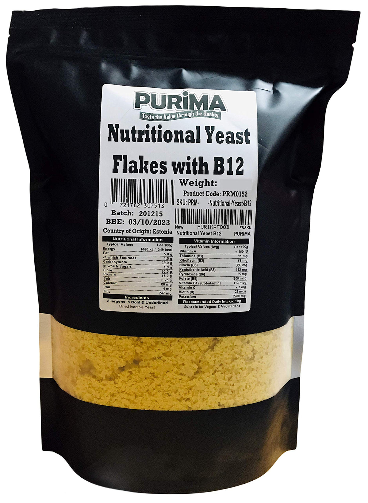 Nutritional Yeast Flakes 1kg - with B12 Vitamins Vegan Cheese Powder Alternative Dairy Free Flavouring - Cheesy Nutty Seasoning Savoury Flavour