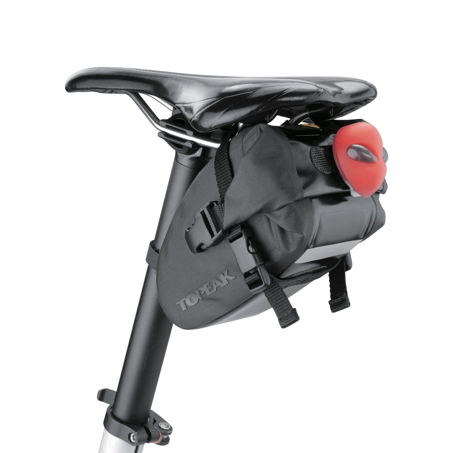 Topeak Wedge Drybag with Strap Mount, Small, Black,15x9x9cm