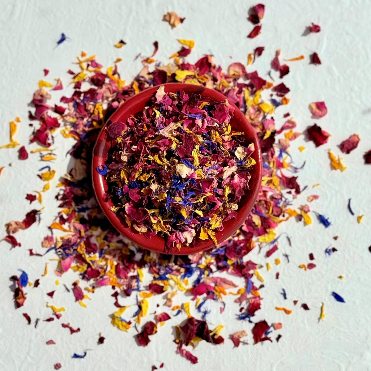 Edible ?Over The Rainbow? Natural Dried Flower Petal Mix - 50g - Certified Food Grade (336)