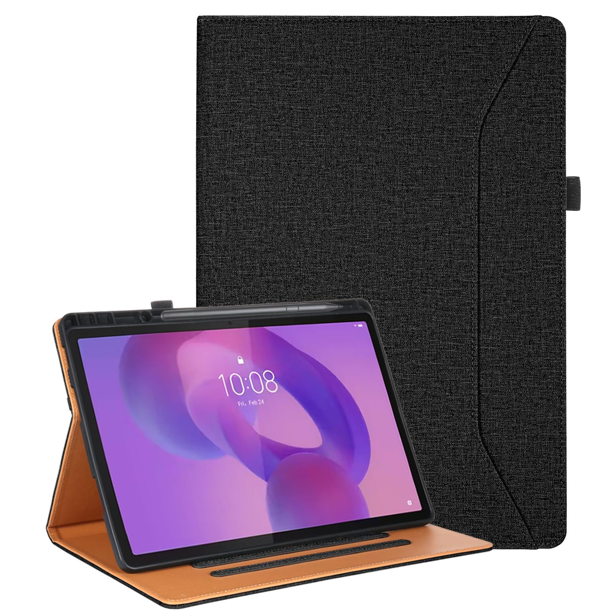 Vakarey for Lenovo Idea Tab 11 Case with Pen Holder Shockproof Cover for Lenovo Idea Tab Case 11 Inch TB336FU,Black