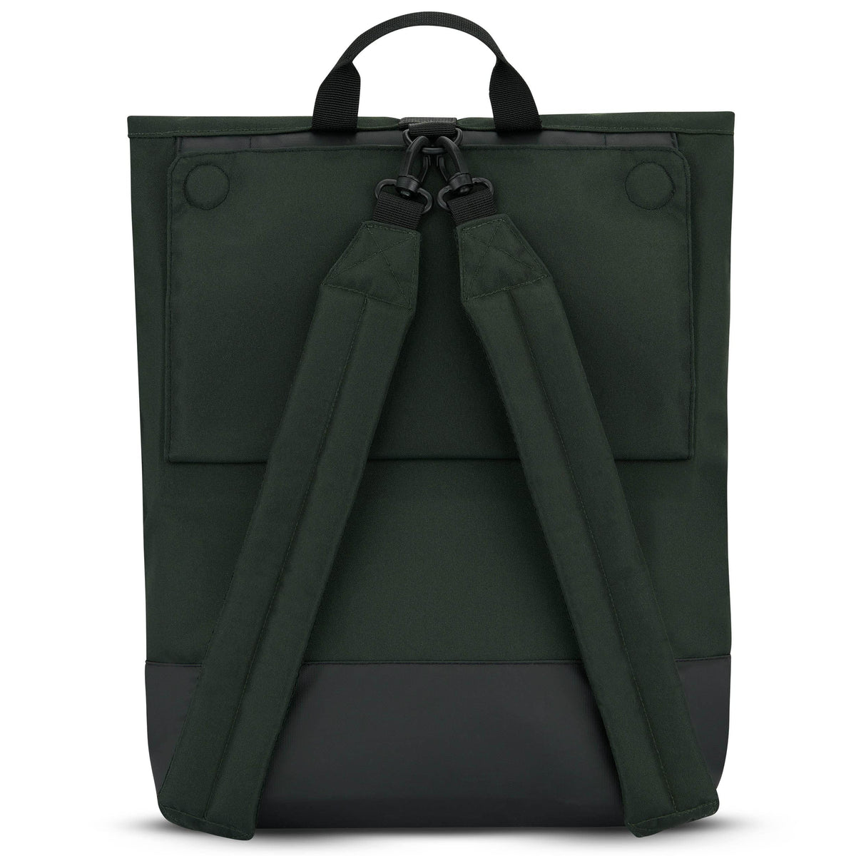 LARKSON Bike Pannier Dark Green - Tammo Bike - 2 in 1 Cycle Backpack & Bicycle Bag for Rear Carrier, Made of Recycled Material - Water-Repellent