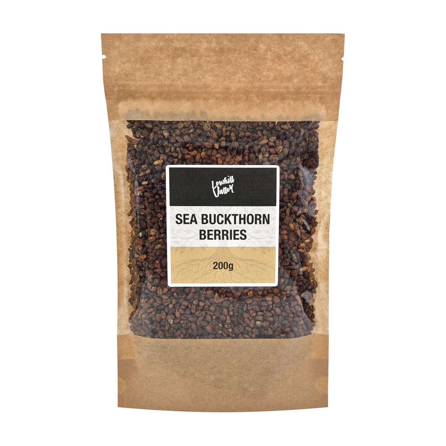 Lowhill Valley Sea Buckthorn Berries ? Whole Berries 100% Pure Hippophae Rhamnoides for Herbal Tea, Non-GMO, Natural, Hand-Packed ? Embrace the Power