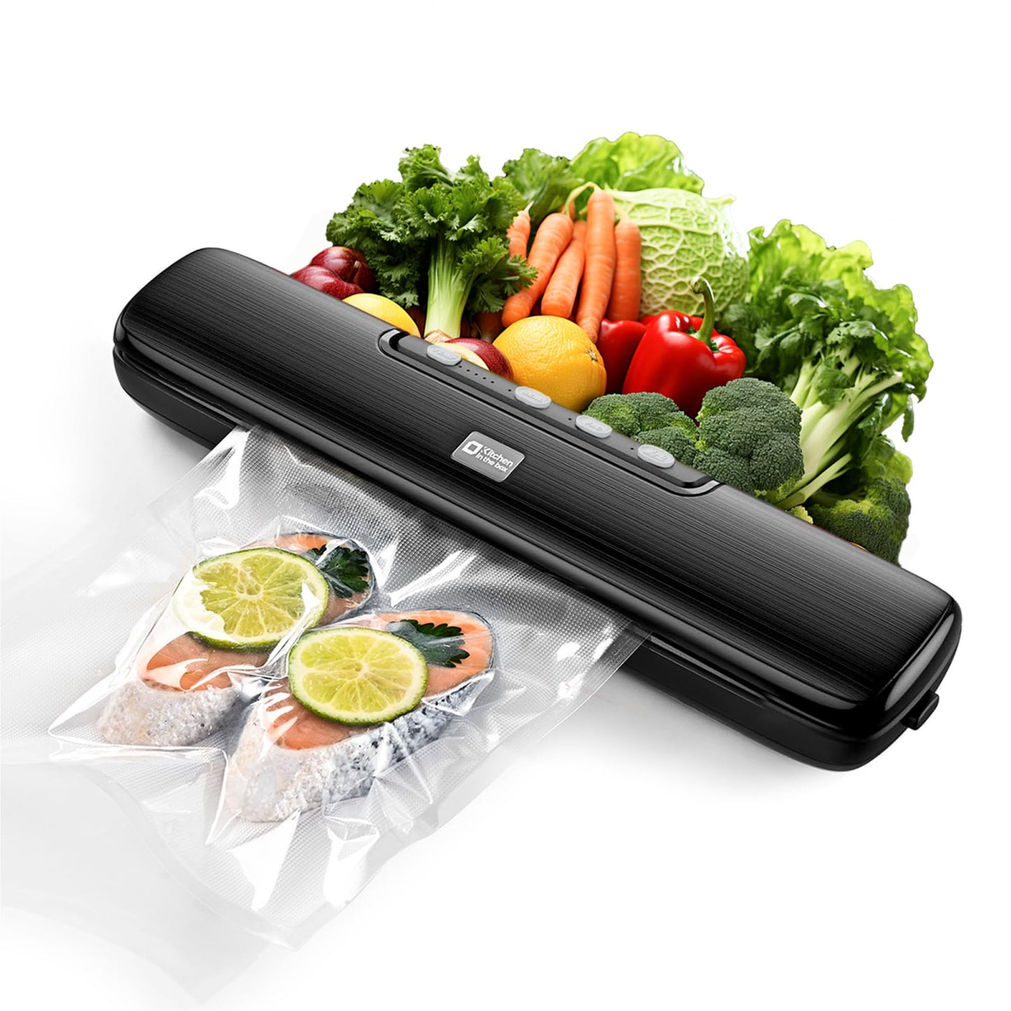 Kitchen in the Box Vacuum Sealer Machine, Food Vacuum Sealer Machine with Seal Bags for Sous Vide & Food Storage, 32cm Sealing Bar,