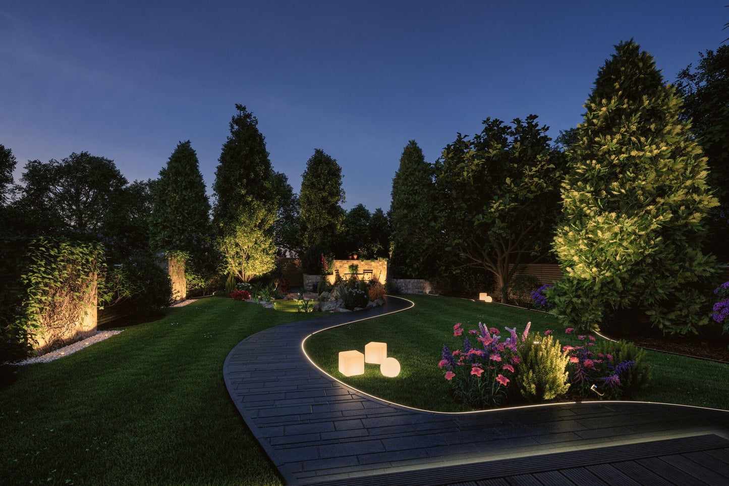 Paulmann 93999 Plug & Shine Zigbee Outdoor luminaires IP68 SmartHome max. 75 watts Control dimmable, Black