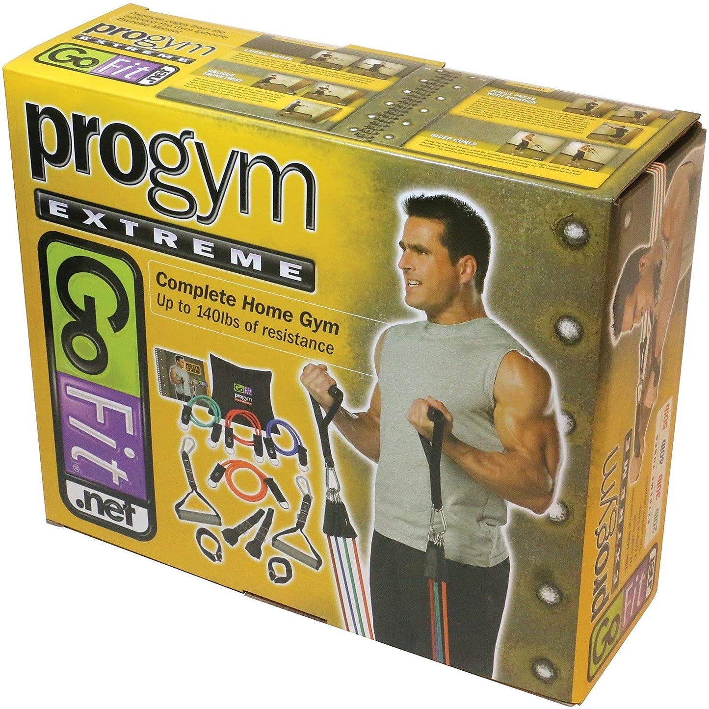 GoFit Unisex Extreme Pro Gym Set, Black, 12.25 x 4.5 10.5-Inch UK